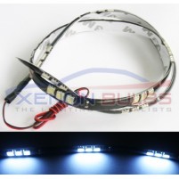 LED DAYTIME RUNNING LIGHT STRIP DRL 5050 SMD FLEXIBLE 60cm COOL WHITE..